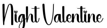 Night Valentine Font Image