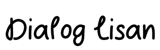 Dialog Lisan Font Image