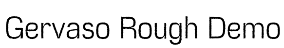 Gervaso Rough Demo Font Image