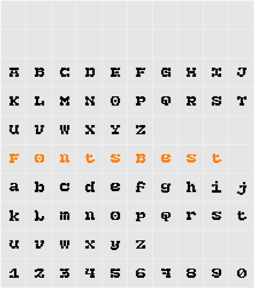 ET Artilux Text Character Map