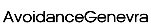 AvoidanceGenevra Font Image