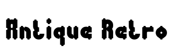 Antique Retro Font Image