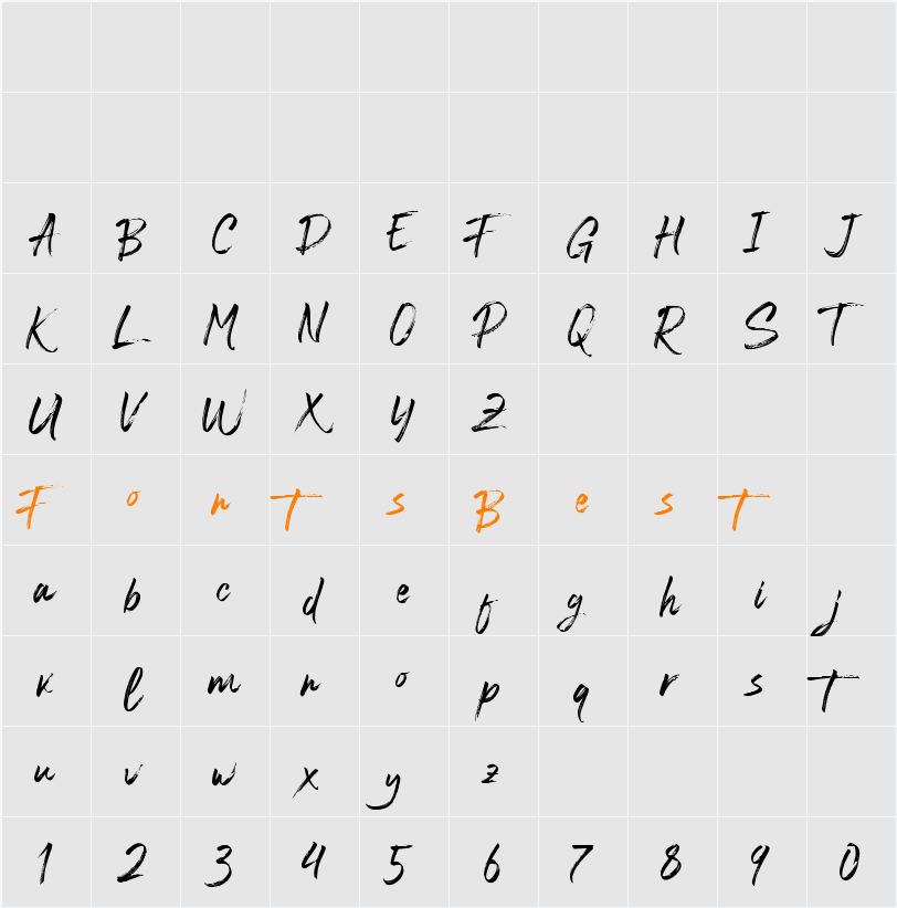 Blastimo  Character Map