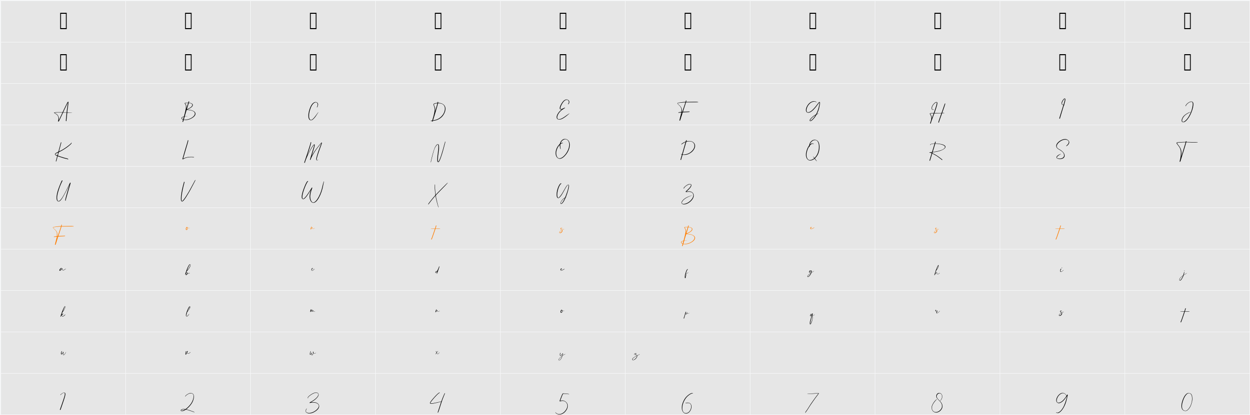 Handsome Boys Character Map