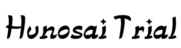 Hunosai Trial Font Image