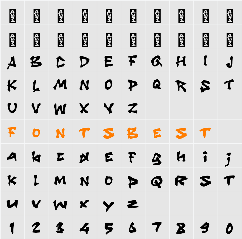 M Mossin Character Map