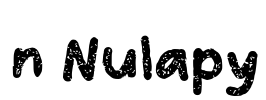n Nulapy Font Image