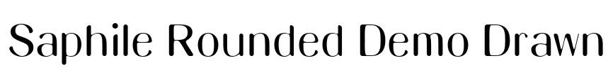 Saphile Rounded Demo Drawn Font Image