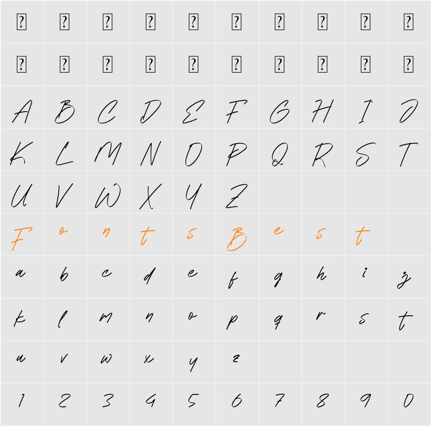 Cleodantto Character Map