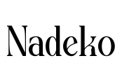 Nadeko Font Image