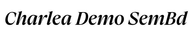 Charlea Demo SemBd Font Image