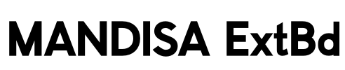 MANDISA ExtBd Font Image