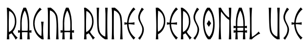 Ragna Runes PERSONAL USE Font Image