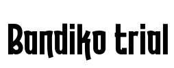 Bandiko trial Font Image