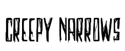 Creepy Narrows Font Image