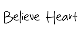 Believe Heart Font Image