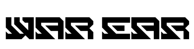 WAR EAR Font Image