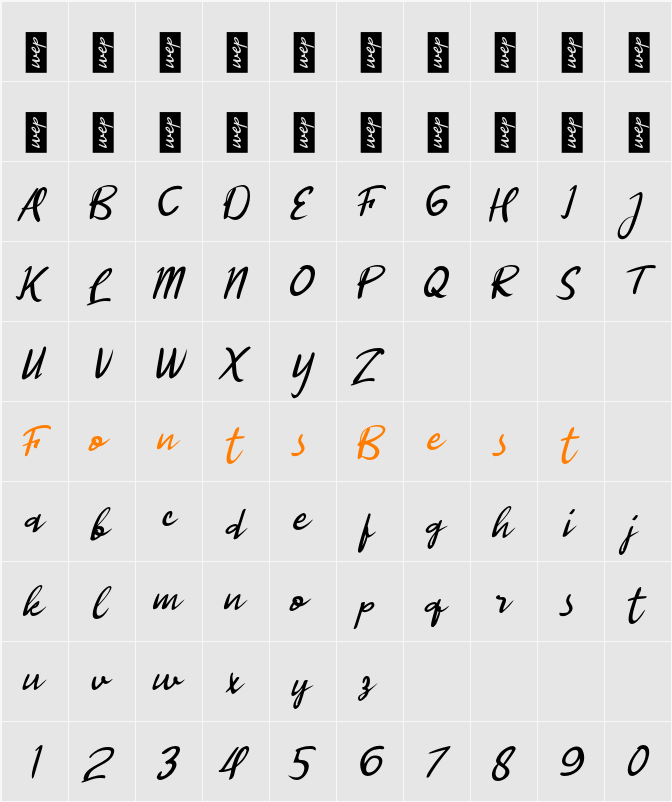 j Jobayer Character Map
