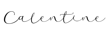 Calentine Font Image