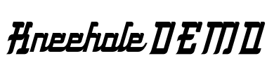 Kneehole DEMO Font Image
