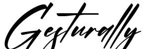 Gesturally Font Image