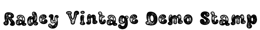 Radey Vintage Demo Stamp Font Image