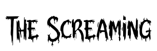 The Screaming Font Image