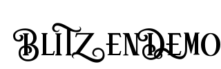 Blitzendemo Font Image