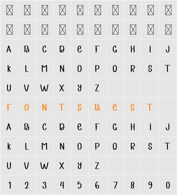 Cry Alone Character Map