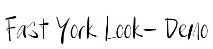 Fast York Look- Demo Font Image