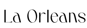 La Orleans Font Image