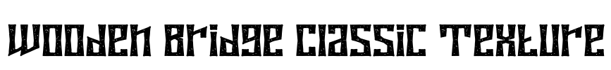 Wooden Bridge Classic Texture Font Image