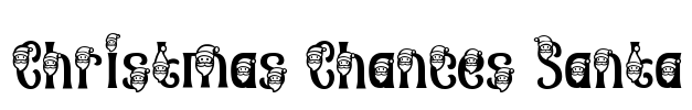 Christmas Chances Santa Font Image