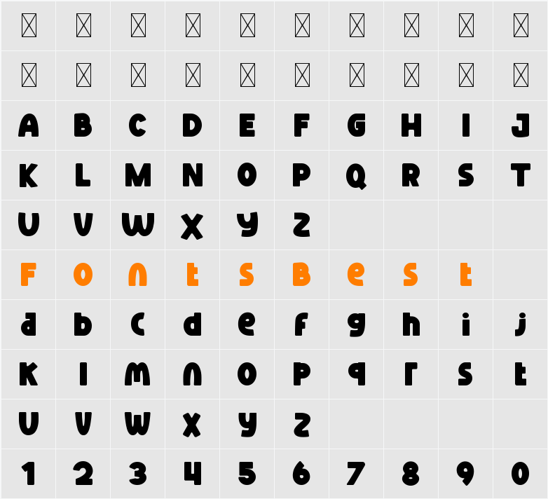 Boxer Punch Character Map
