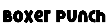Boxer Punch Font Image