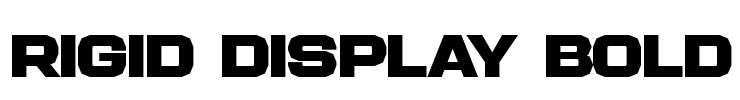 Rigid Display Bold Font Image