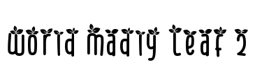 World Madly Leaf 2 Font Image
