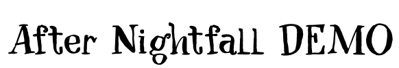 After Nightfall DEMO Font Image