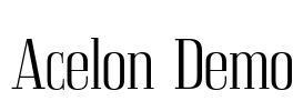 Acelon Demo Font Image