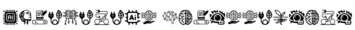 Artificial Intelligence Font Image