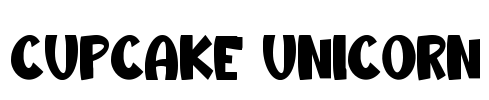 Cupcake Unicorn Font Image