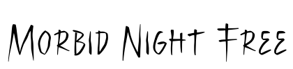 Morbid Night Free Font Image