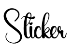 Sticker Font Image