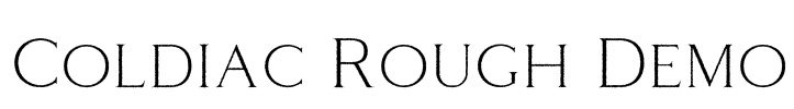Coldiac Rough Demo Font Image