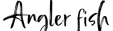 Angler fish Font Image