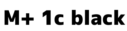 M+ 1c black
