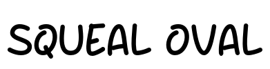 Squeal Oval Font Image