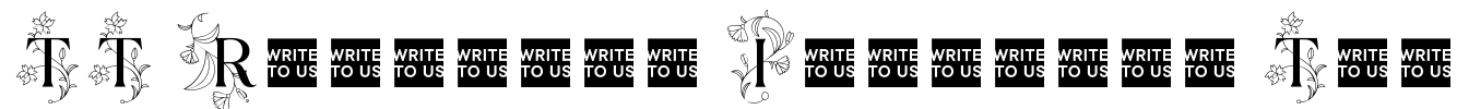 TT Ramillas Initials Trl Font Image