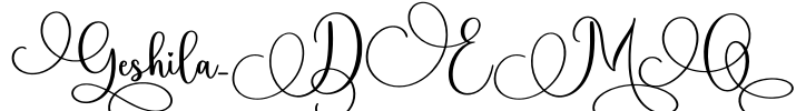Geshila_DEMO Font Image