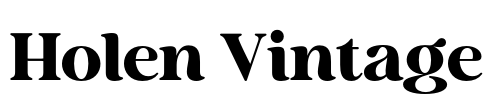 Holen Vintage Font Image
